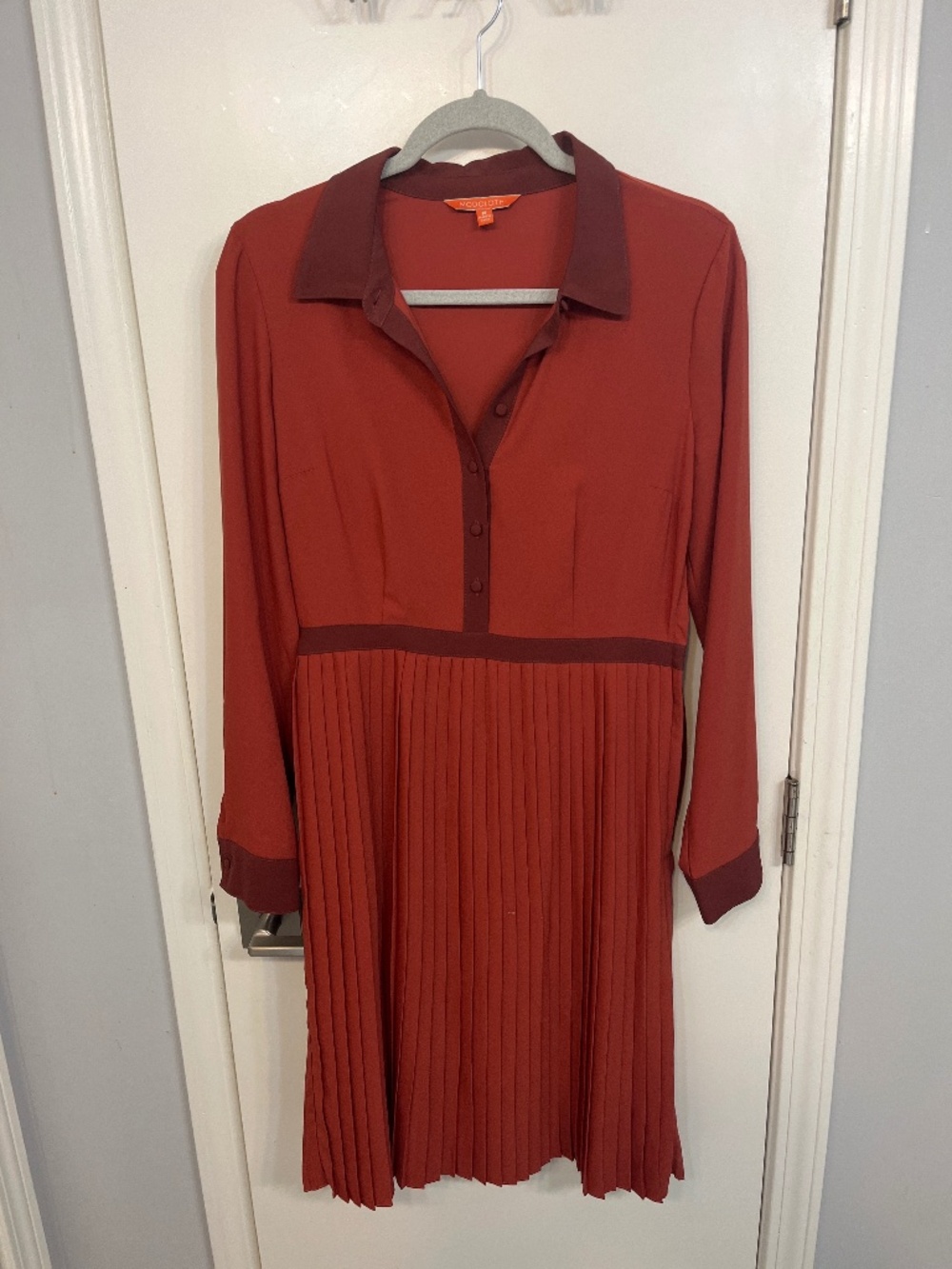 Modcloth Just My Typist Pleated Dress size M